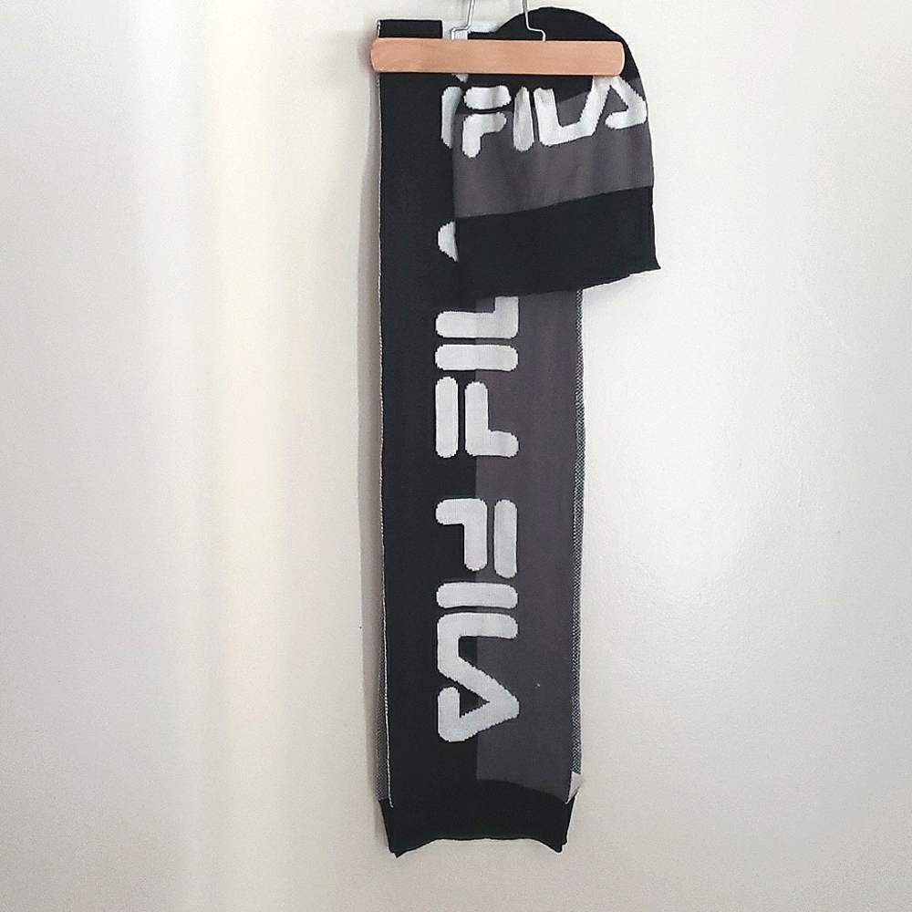 NWOT Fila Scarf & Beanie Hat